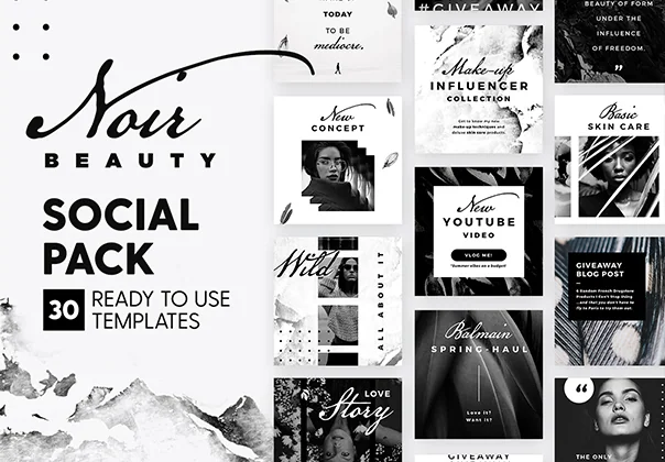 Noir Beauty Social Pack
