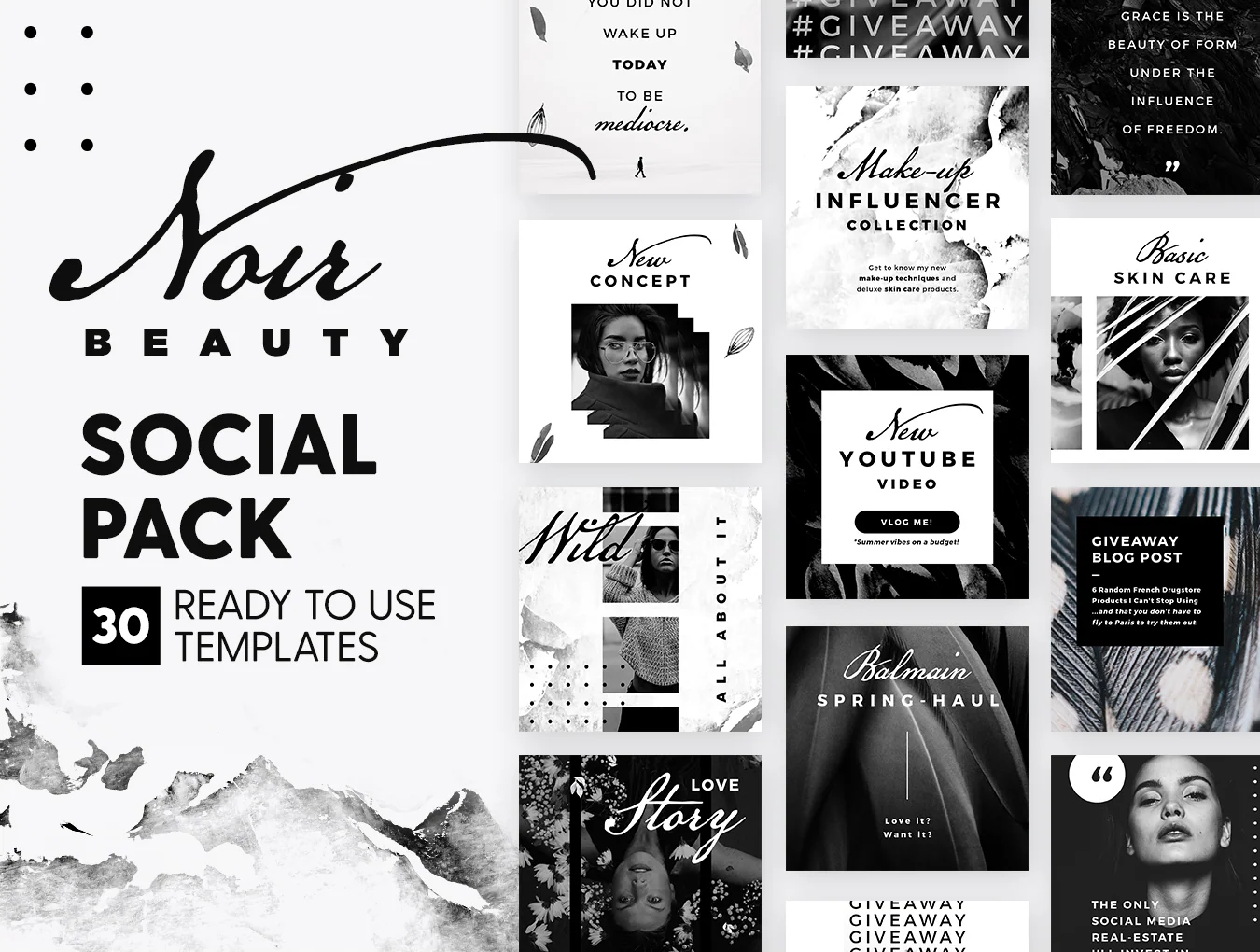 Noir Beauty Social Pack