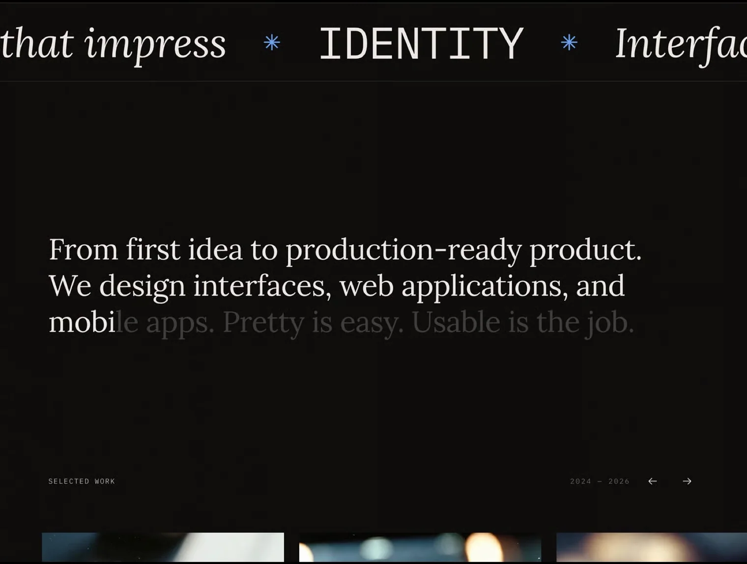 Noir Glass Lens - Dark Agency Website Template for Framer 2