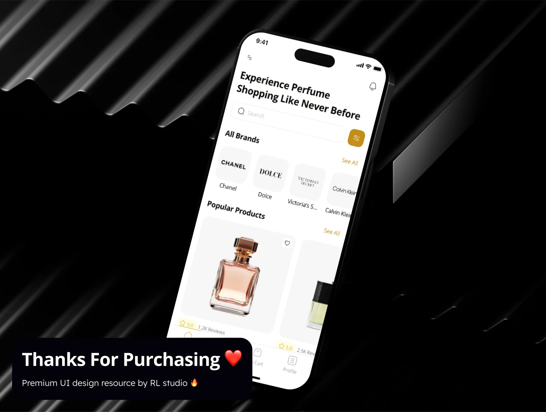 Noire - Perfume Shop App UI Kit 10