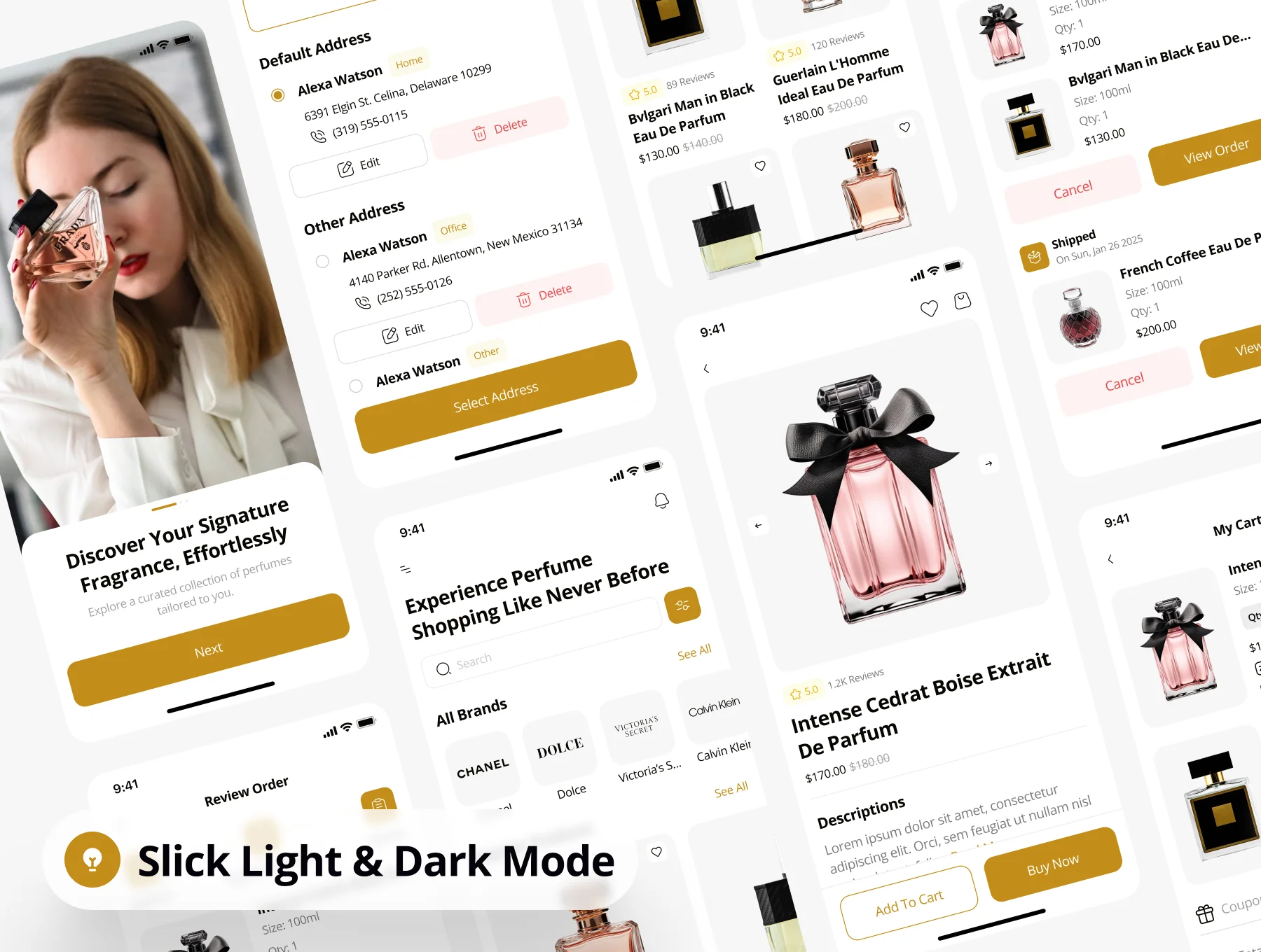 Noire - Perfume Shop App UI Kit 3