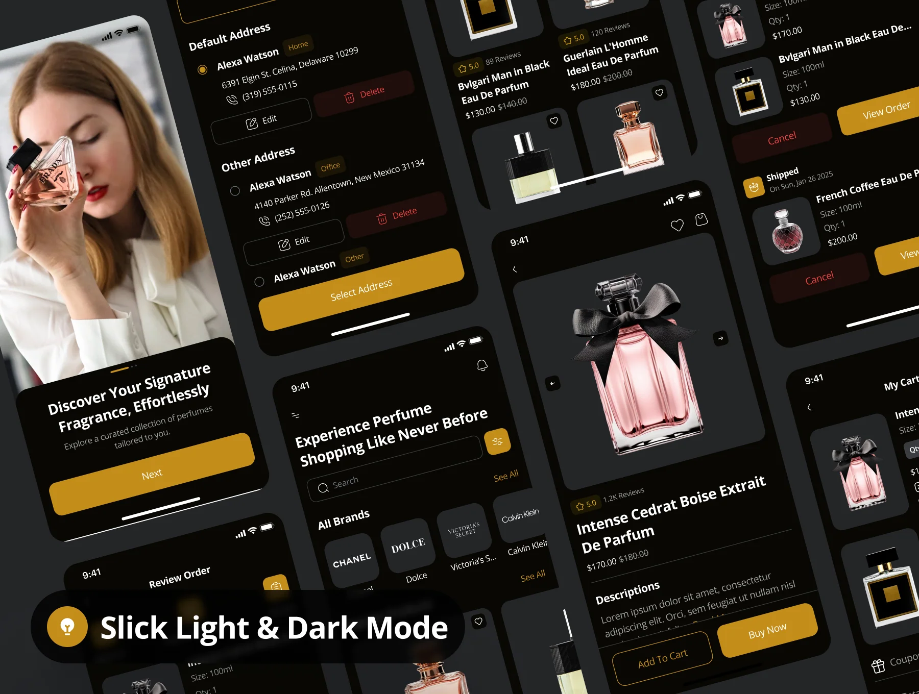 Noire - Perfume Shop App UI Kit 4