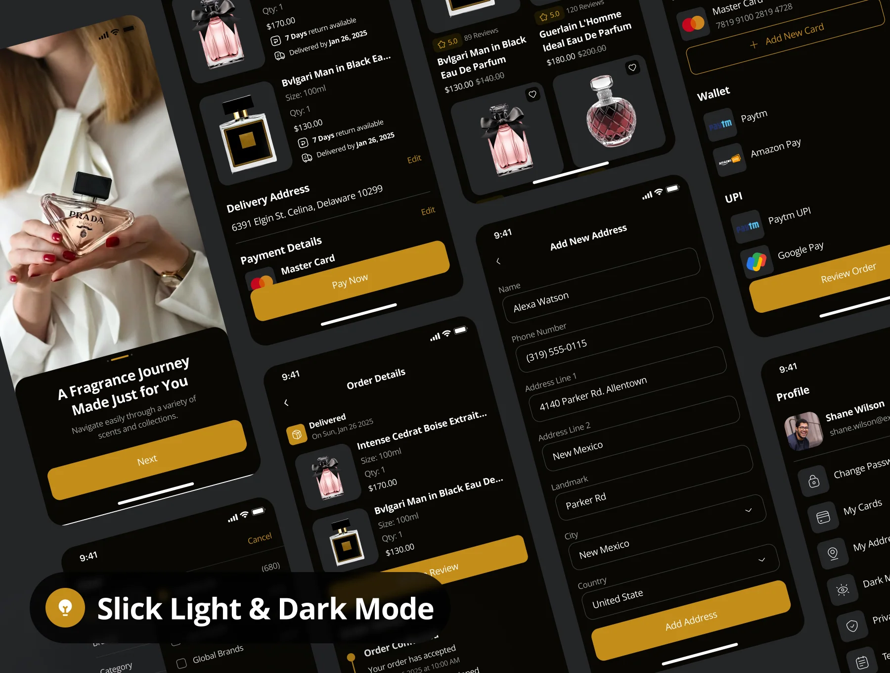 Noire - Perfume Shop App UI Kit 6