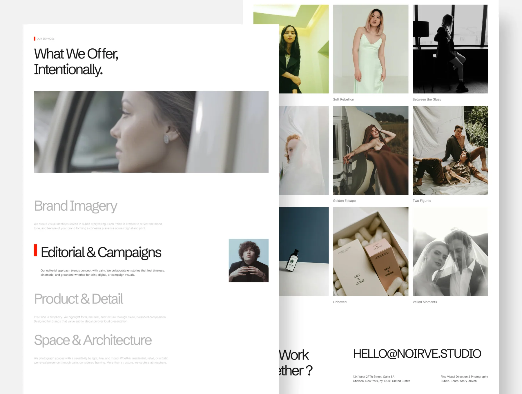 Noirve - Photography Agency Framer Template 2