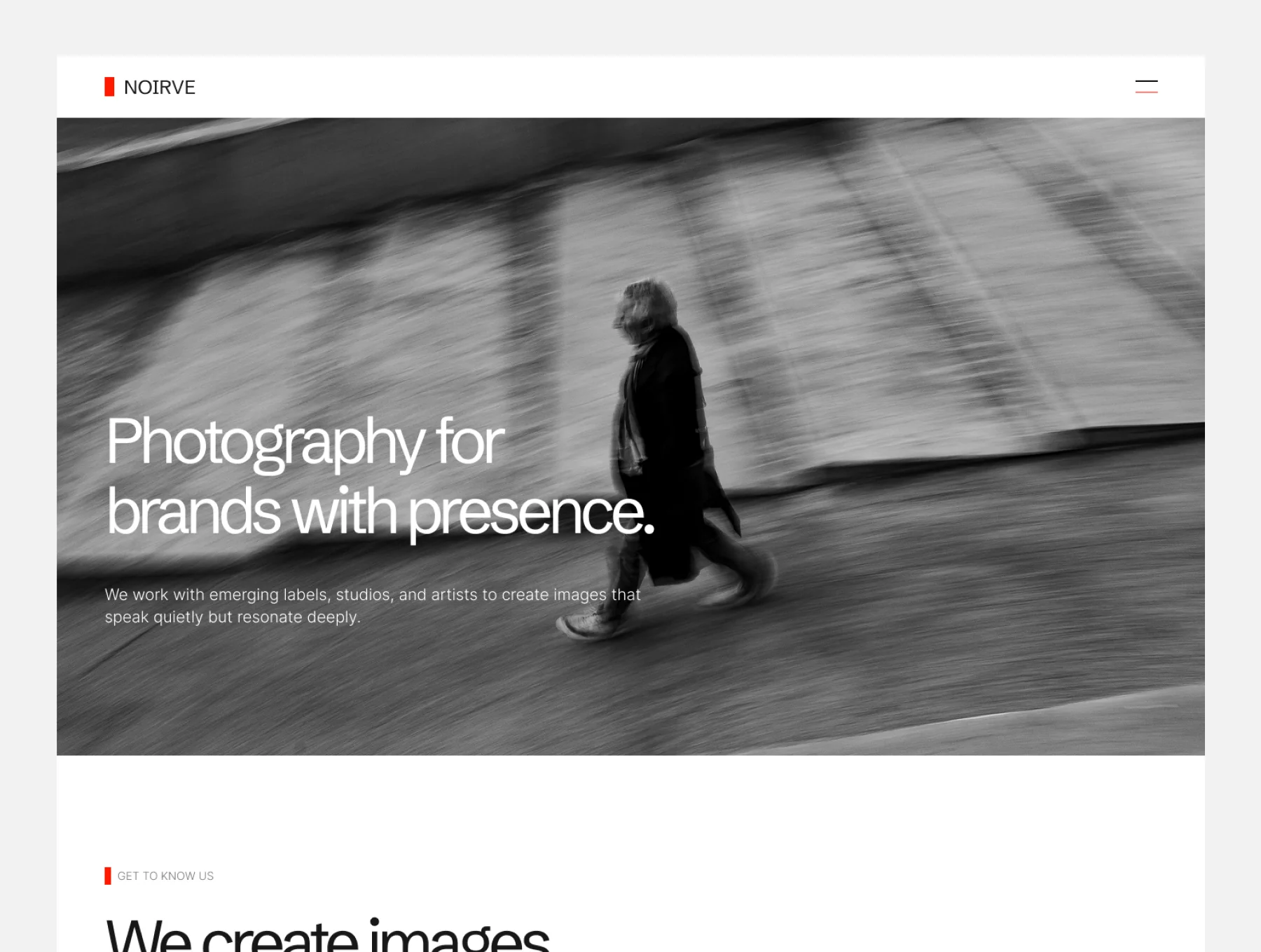 Noirve - Photography Agency Framer Template 4
