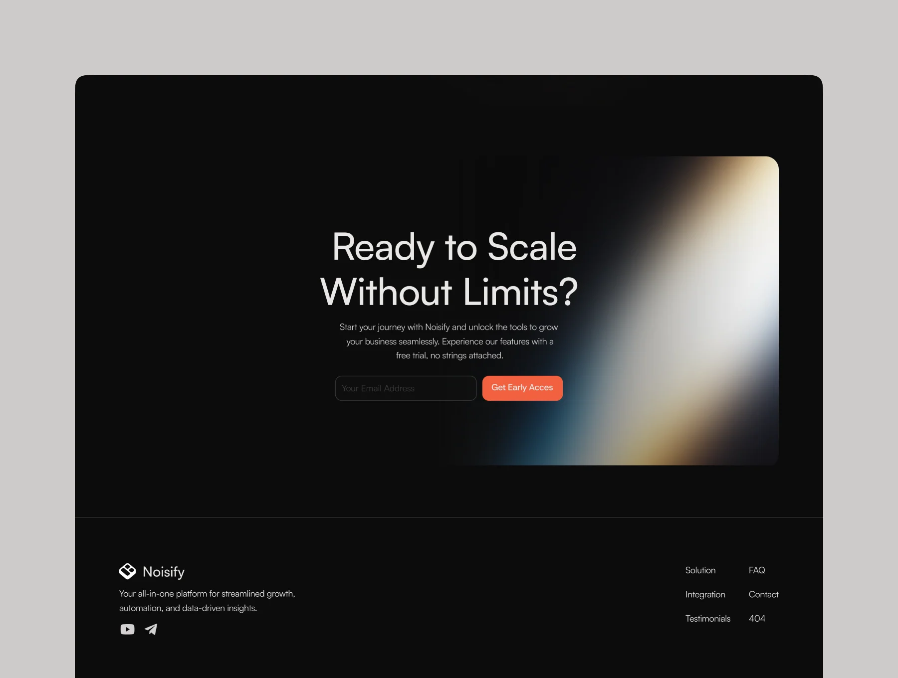 Noisify SaaS Framer Landing Page 4
