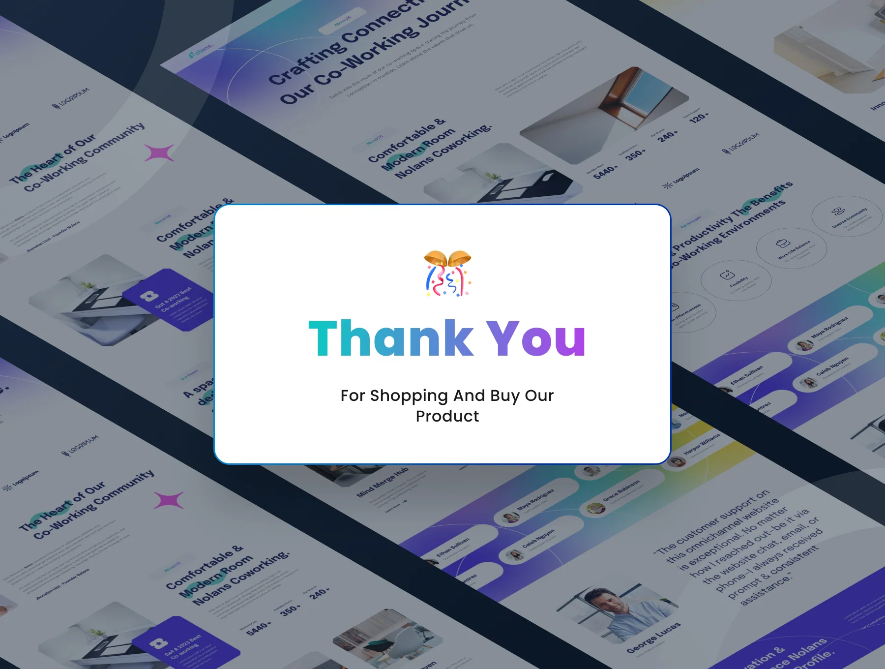 Nolans - Co-working Space Website Design 6