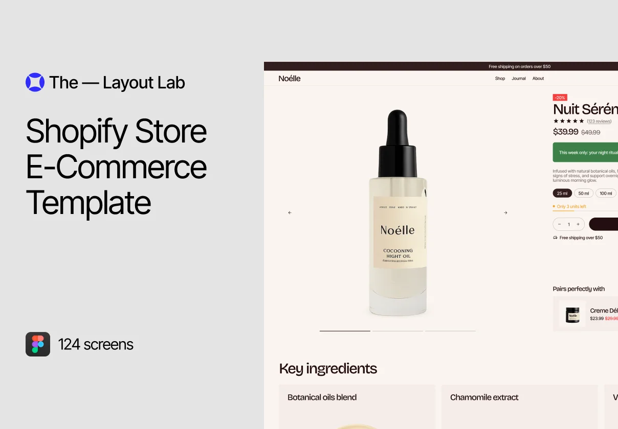Noélle Shopify Store E-Commerce Template