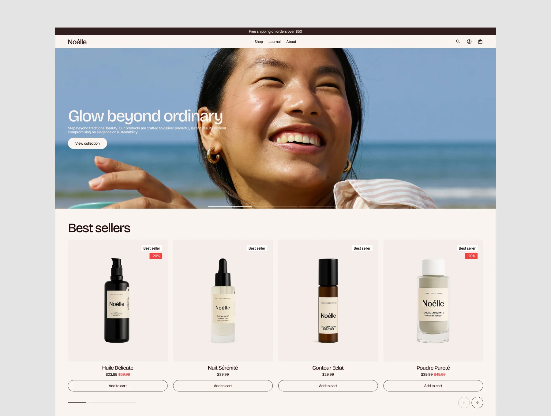 Noélle Shopify Store E-Commerce Template 5