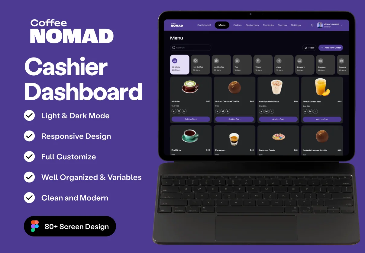 Nomad Cashier POS Dashbord