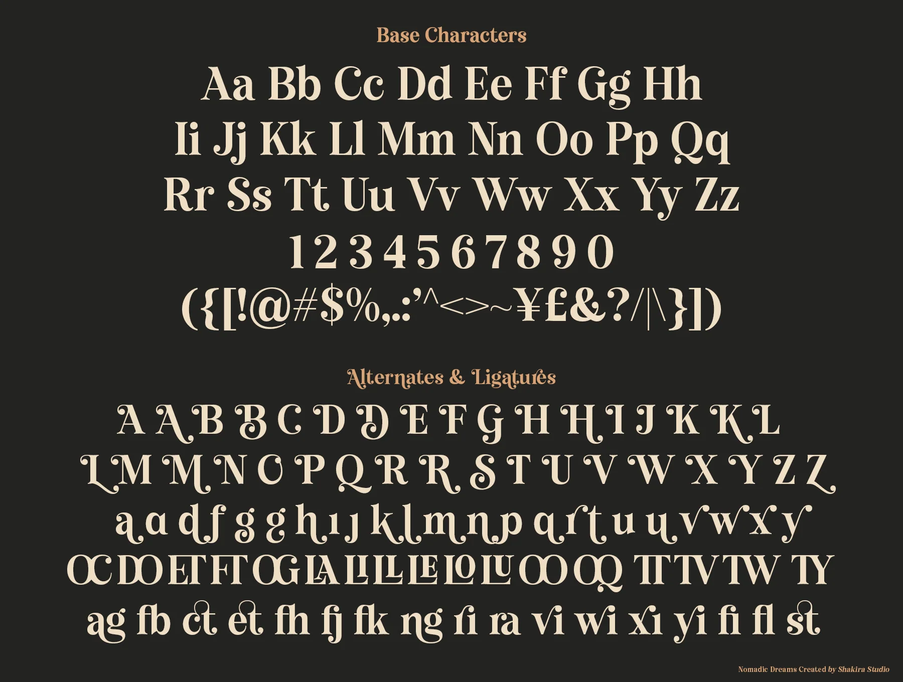 Nomadic Dreams – Modern Serif Font 8