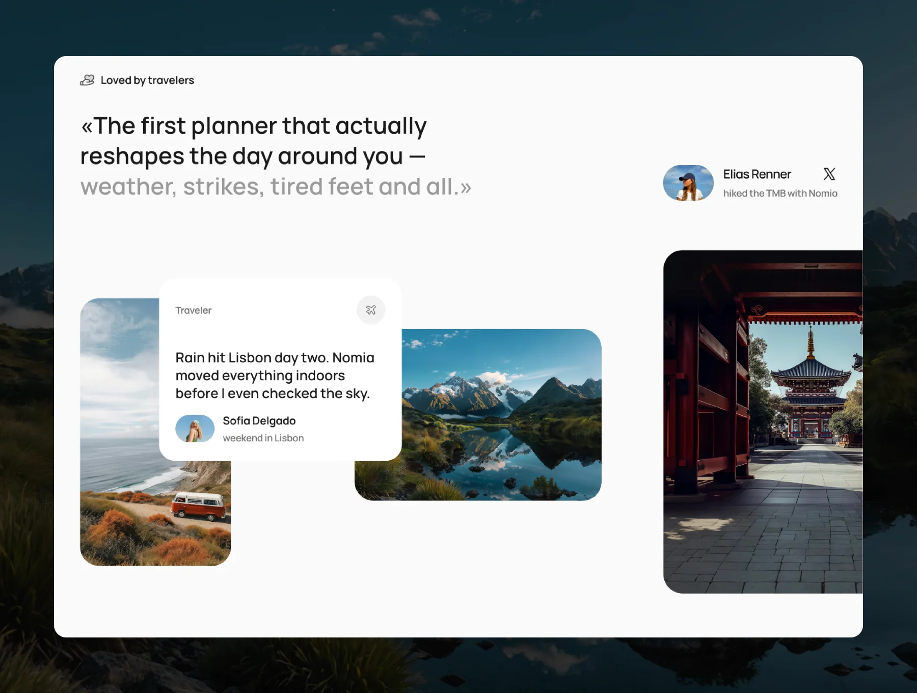 Nomia — AI Travel & App Startup Template 5