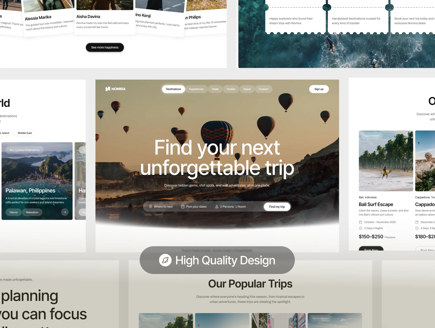 Nomira - Travel Website 2