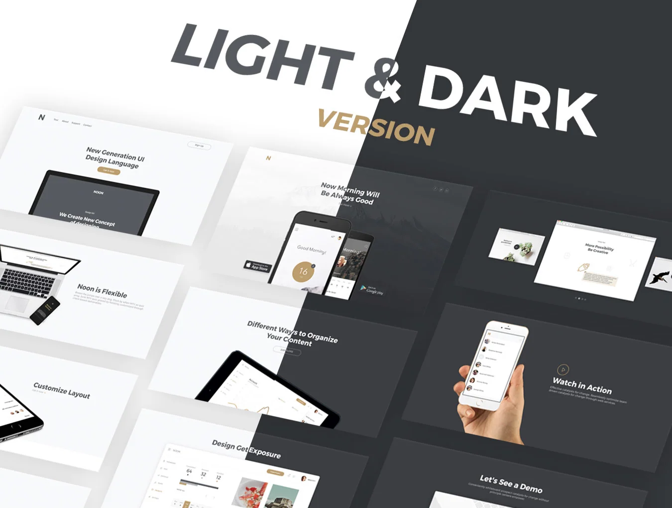 Noon UI Kit App Landing 2