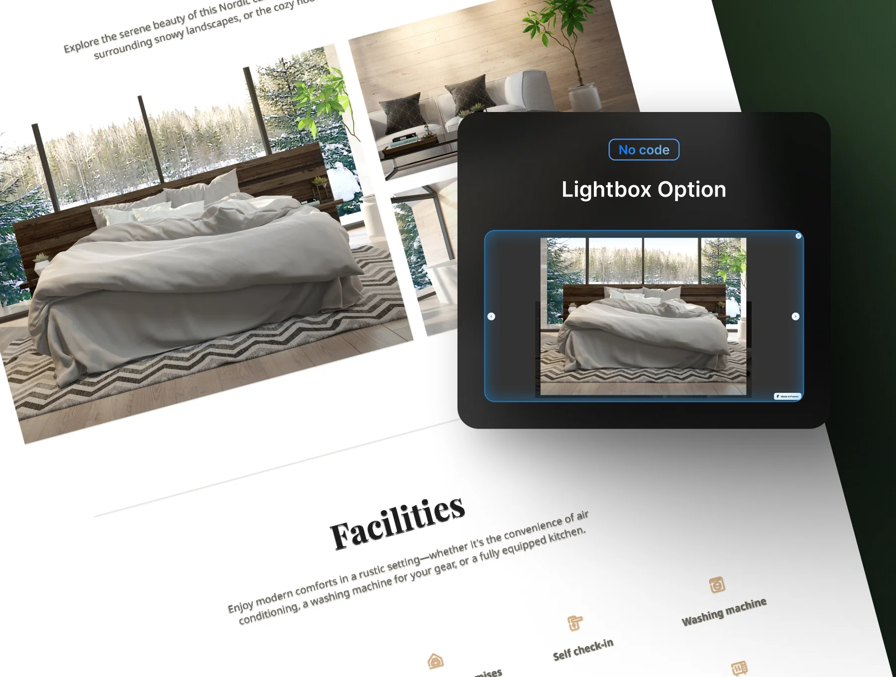 Nordhjem — Airbnb Rental Framer Template 2