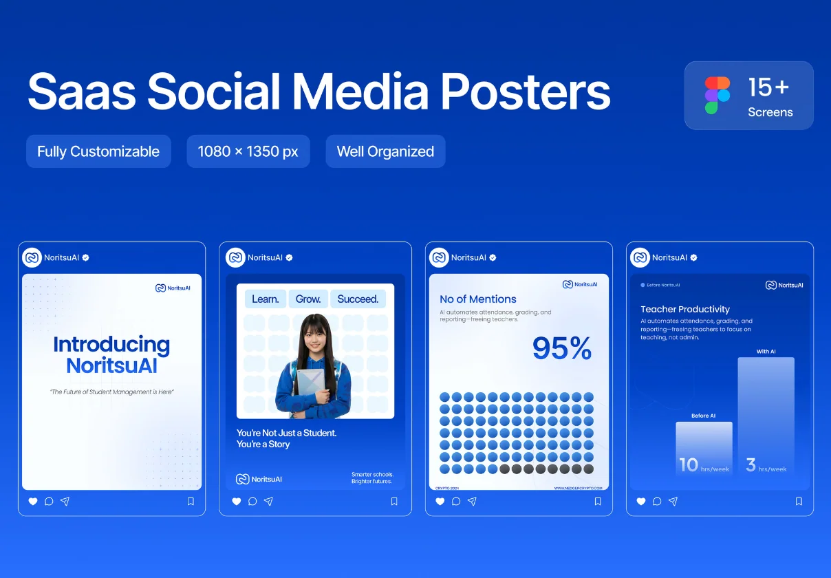 NoritsuAI - Saas Social Media Poster