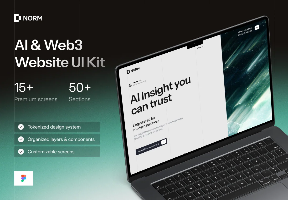 Norm - AI & Web3 Website UI Kit