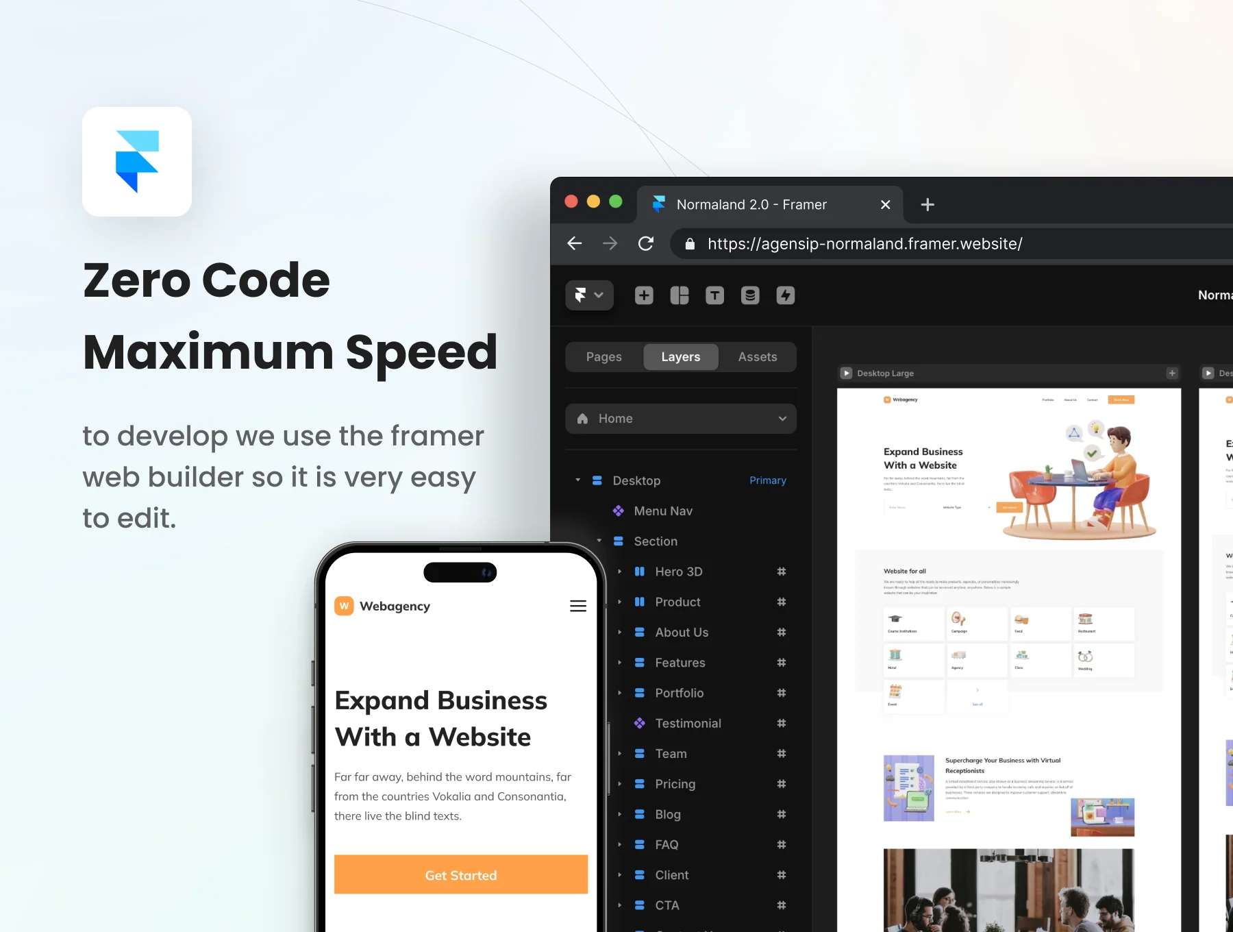 Normaland 2.3 Commercial Landing Page Template 5