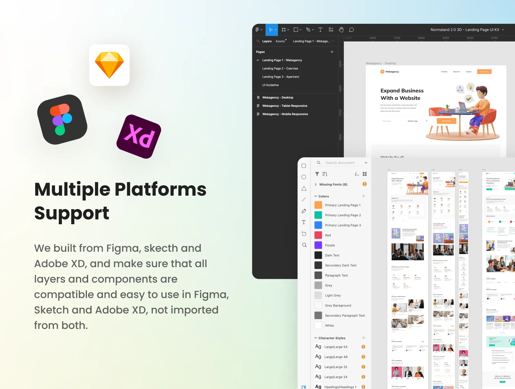 Normaland 2.3 Commercial Landing Page Template 7