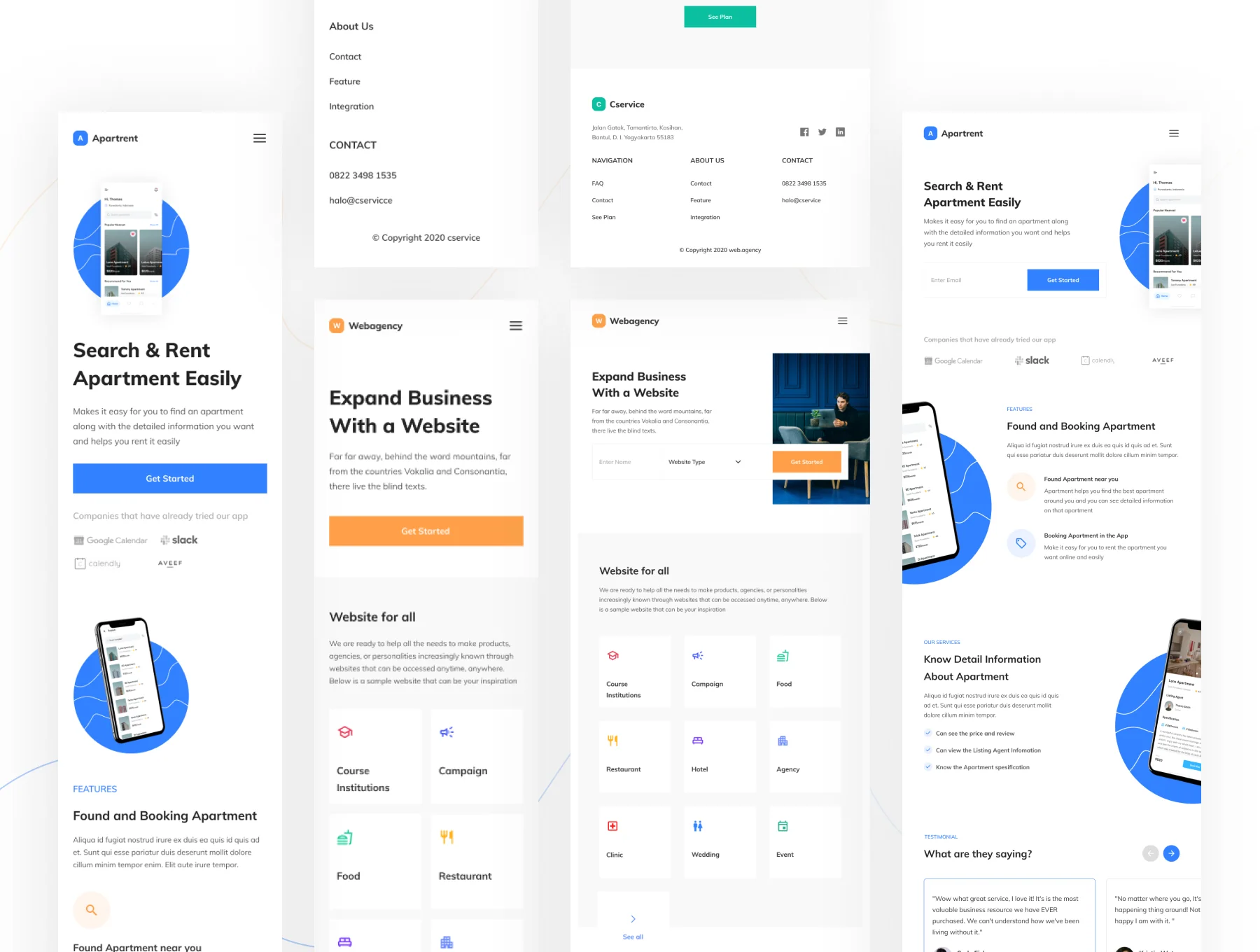 Normaland Responsive Landing Page UI Kit 2