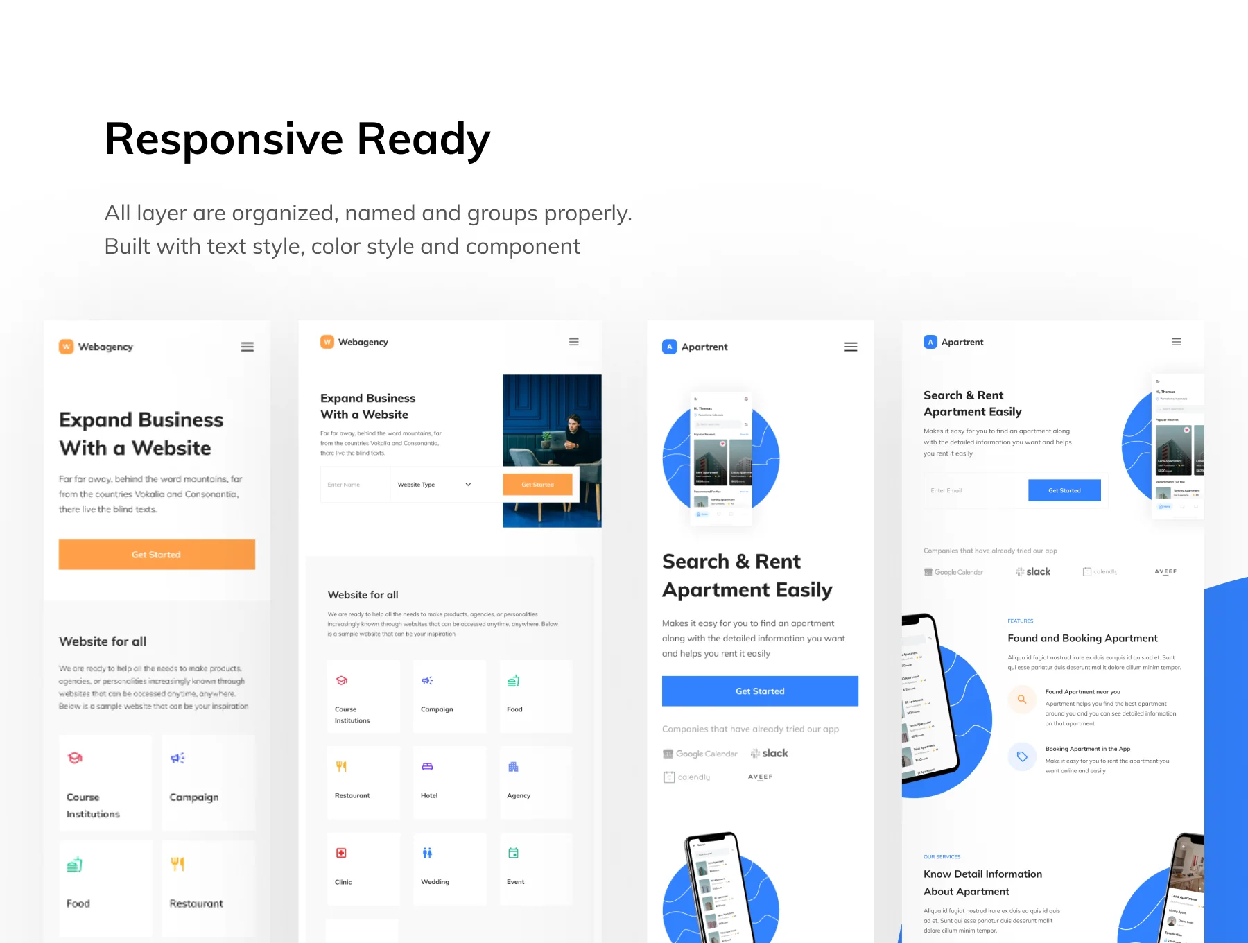 Normaland Responsive Landing Page UI Kit 7