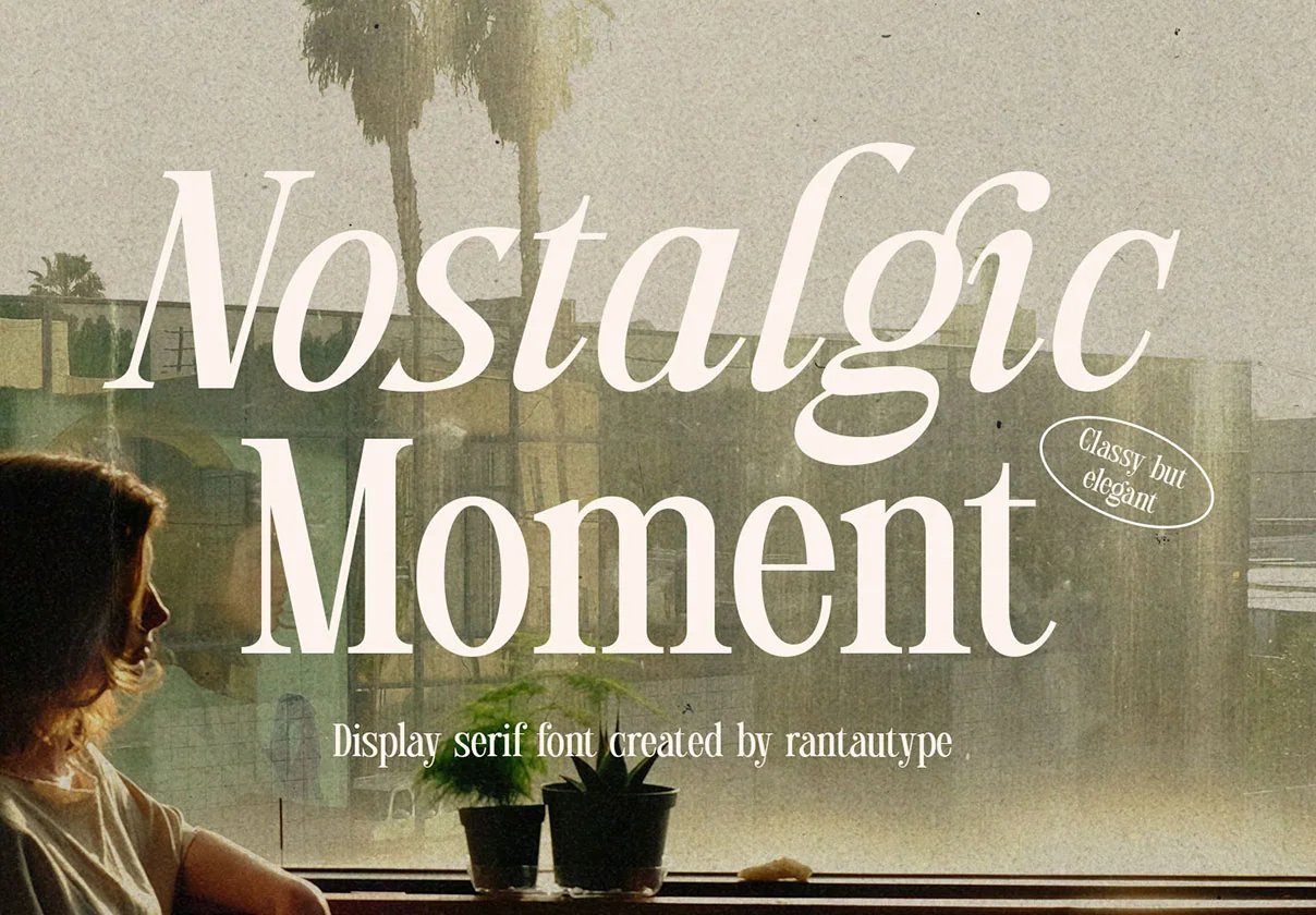 Nostalgic Moment Elegant serif font