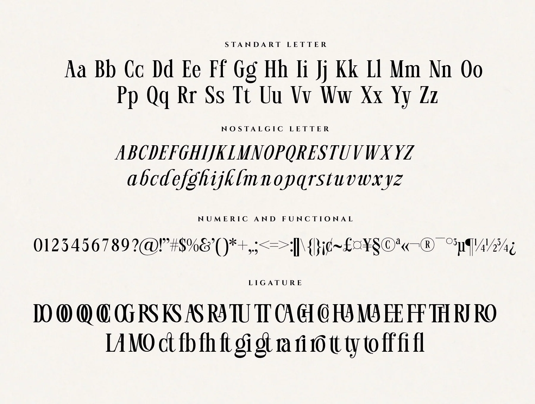 Nostalgic Moment Elegant serif font 8