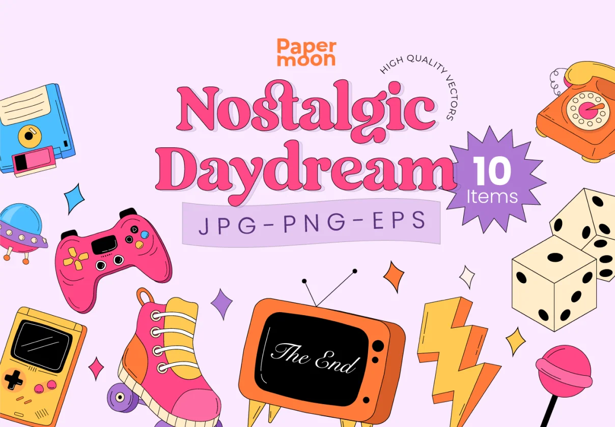 Nostalgic Retro Illustrations