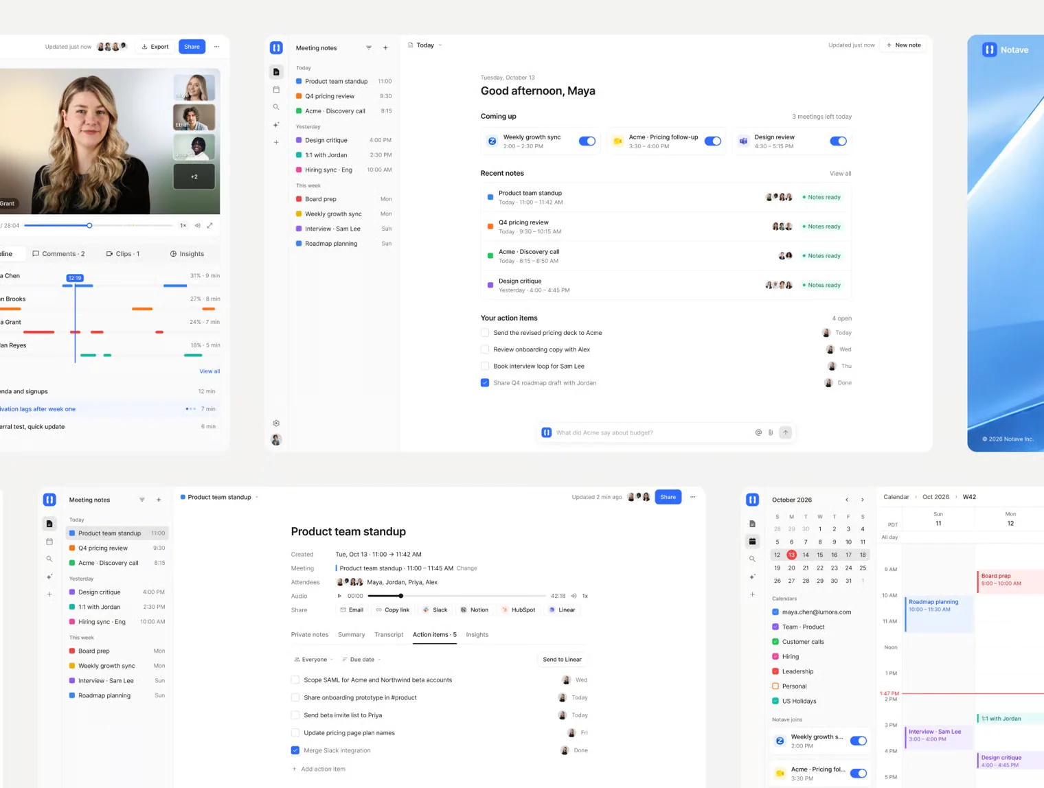 Notave – AI Meeting Notes UI Kit (Web, Mobile & HTML) 5