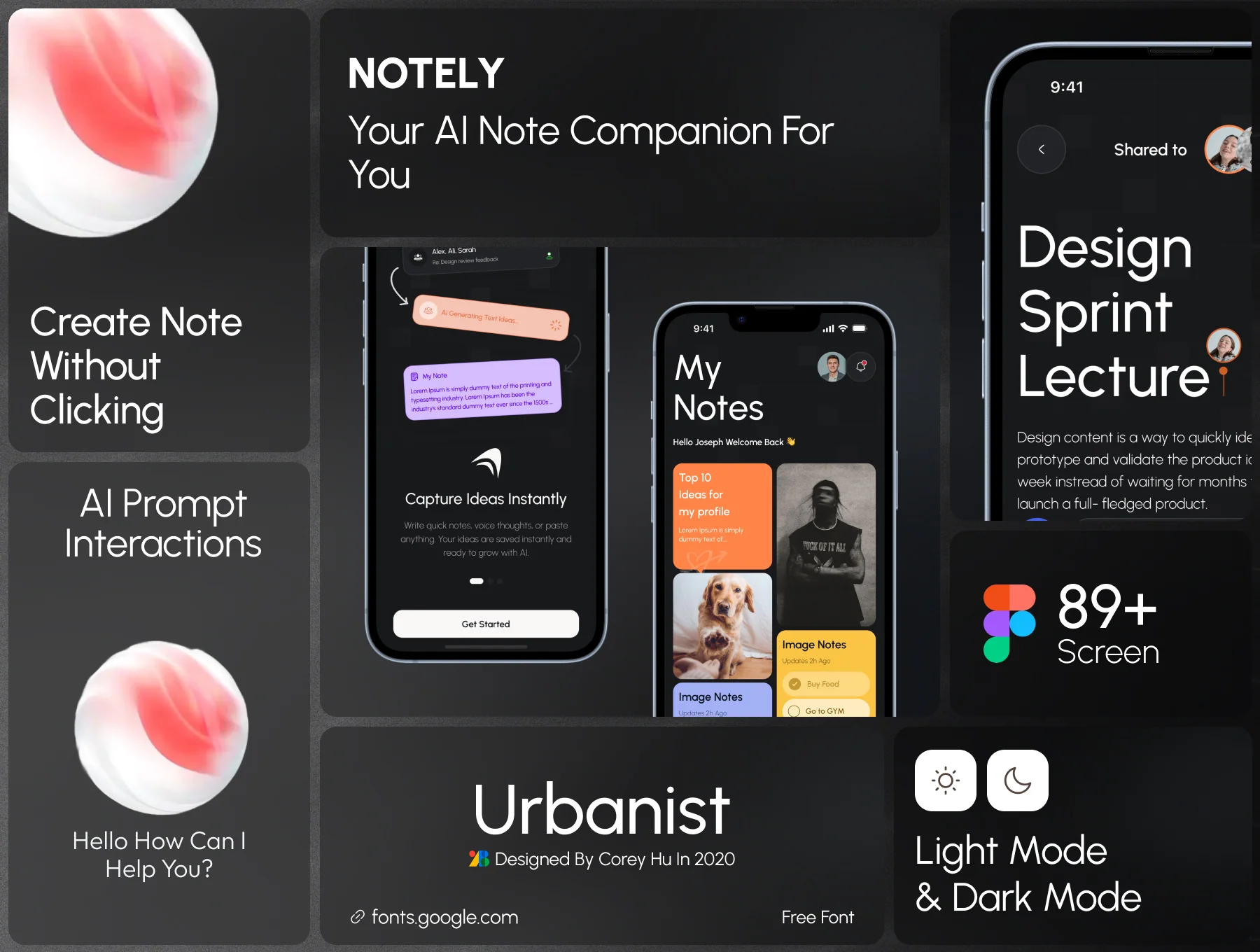 Notely : AI Note Taking & Productivity Mobile App UI Kit 2