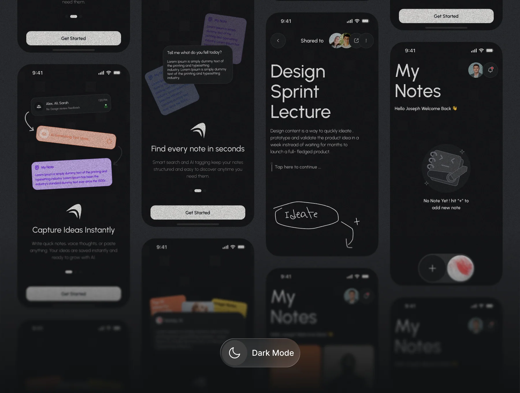 Notely : AI Note Taking & Productivity Mobile App UI Kit 3