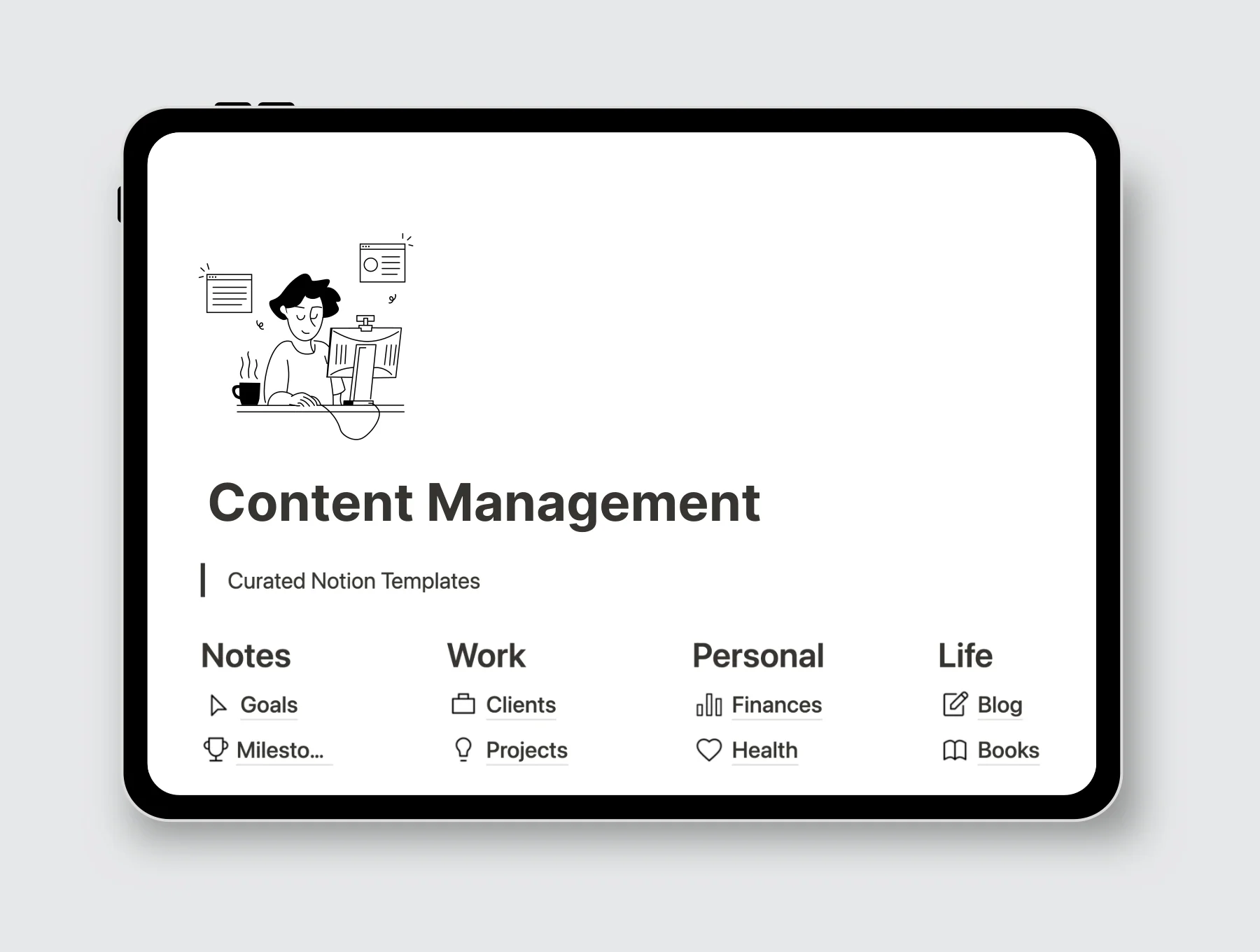 Notion Illustrations - Content Creator Club 6