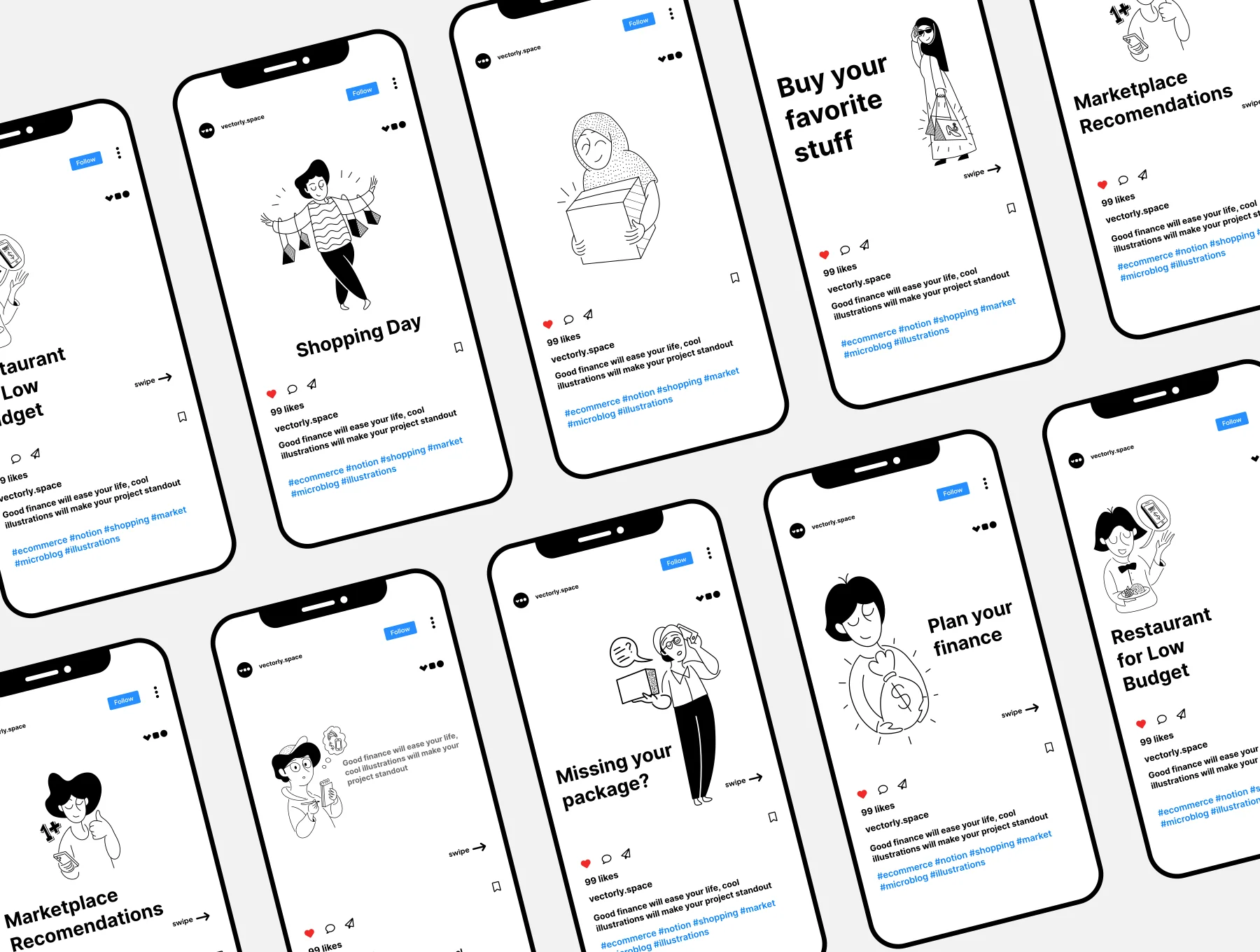 Notion Illustrations - eCommerce Club 6