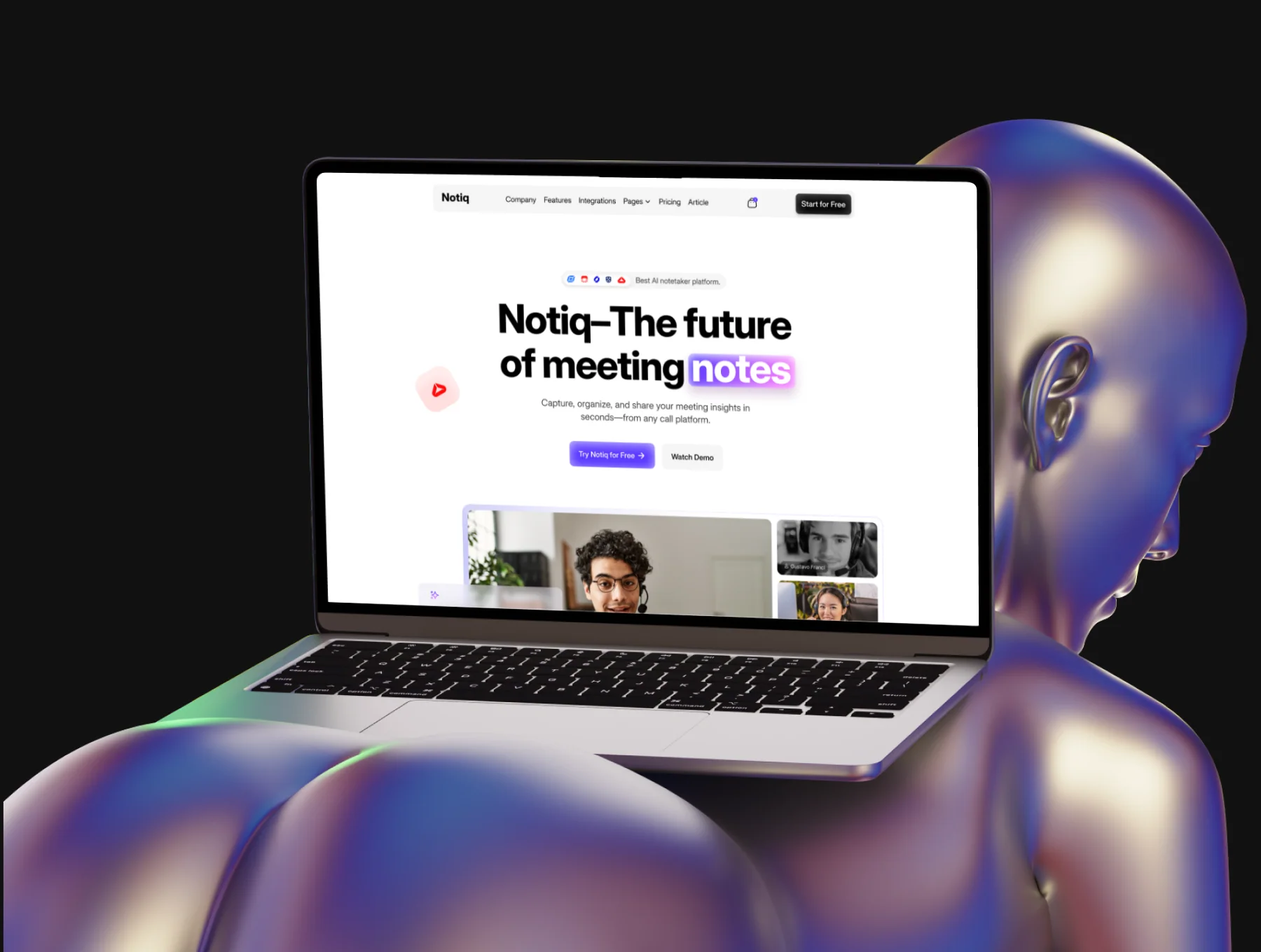 Notiq - SAAS Website 3