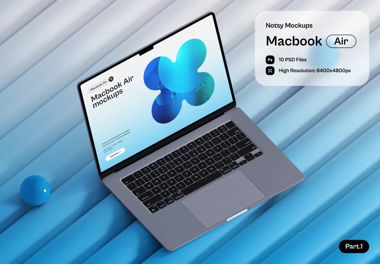 Notsy - Macbook Air Mockups Part.1