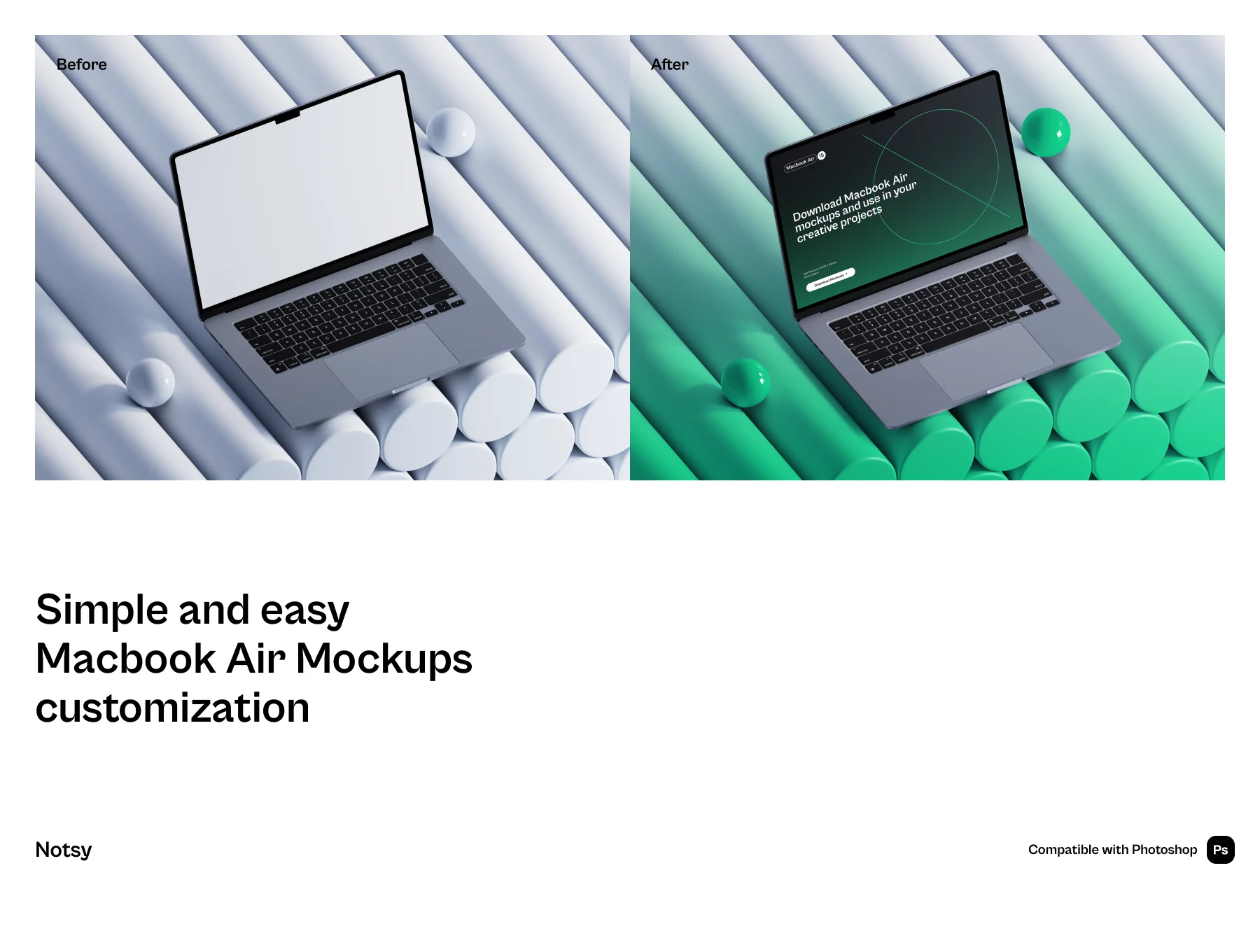 Notsy - Macbook Air Mockups Part.1 3