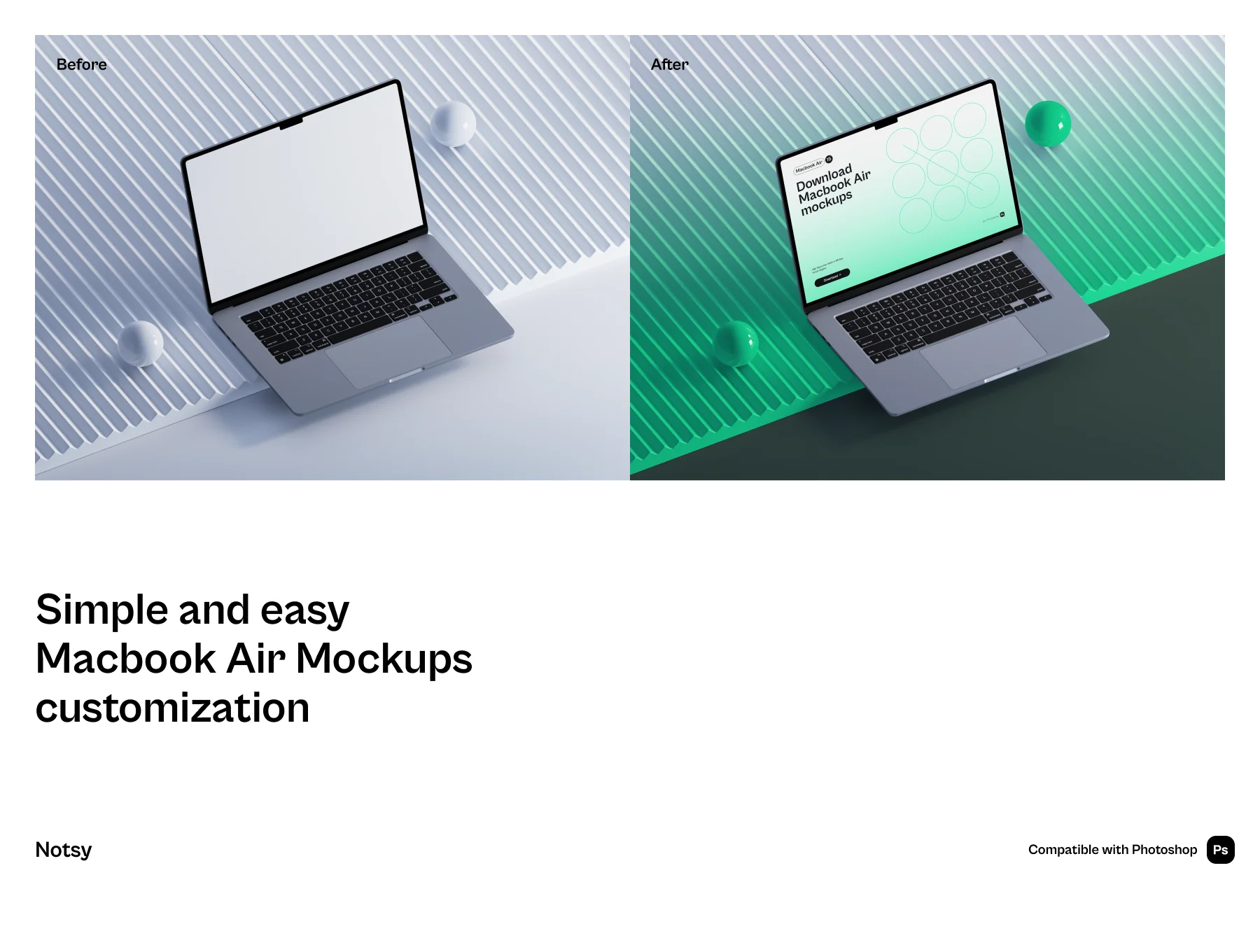 Notsy - Macbook Air Mockups Part.2 3