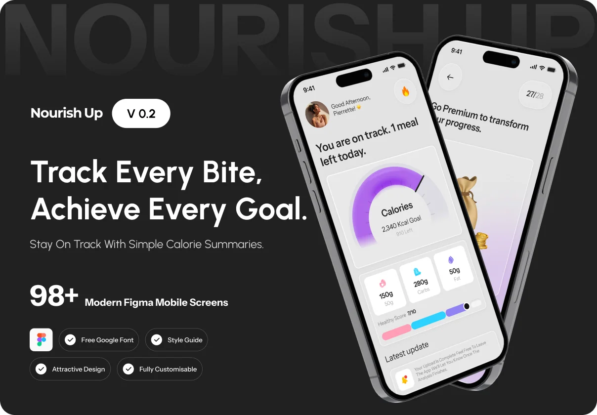 Nourish Up | Health, Recipe & Nutrition UI Kit