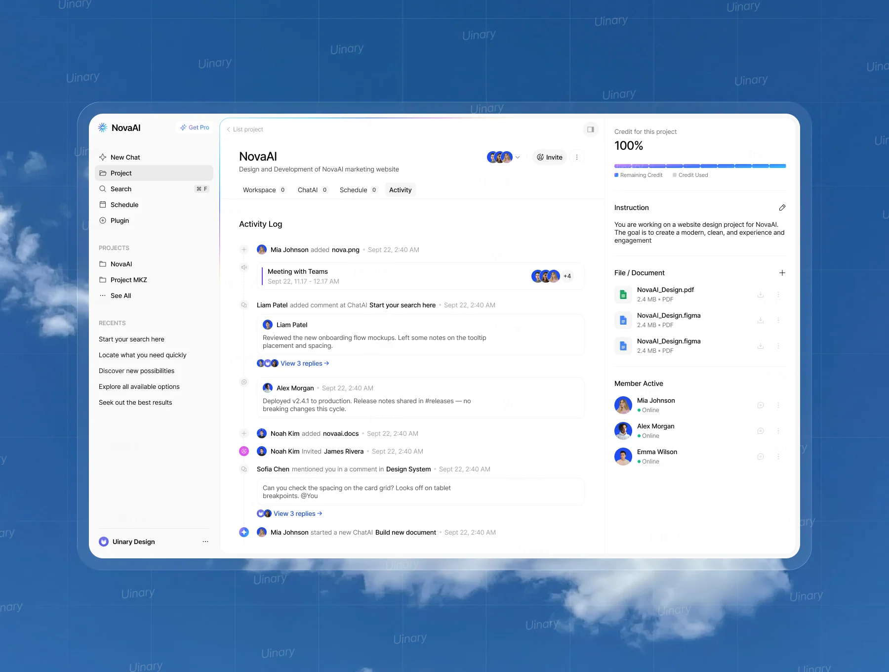 Nova AI - Work Assistant UI Kit 7