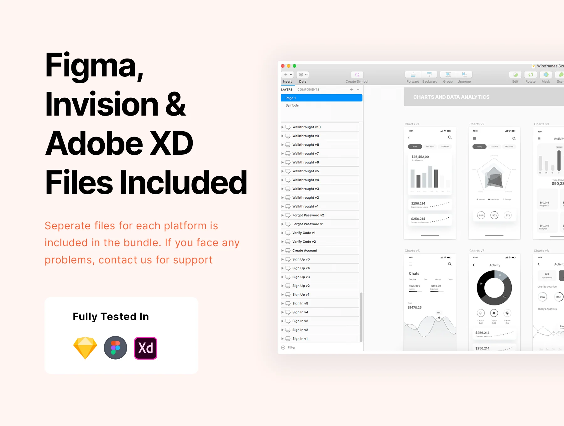Nova App Wireframe Kit 3