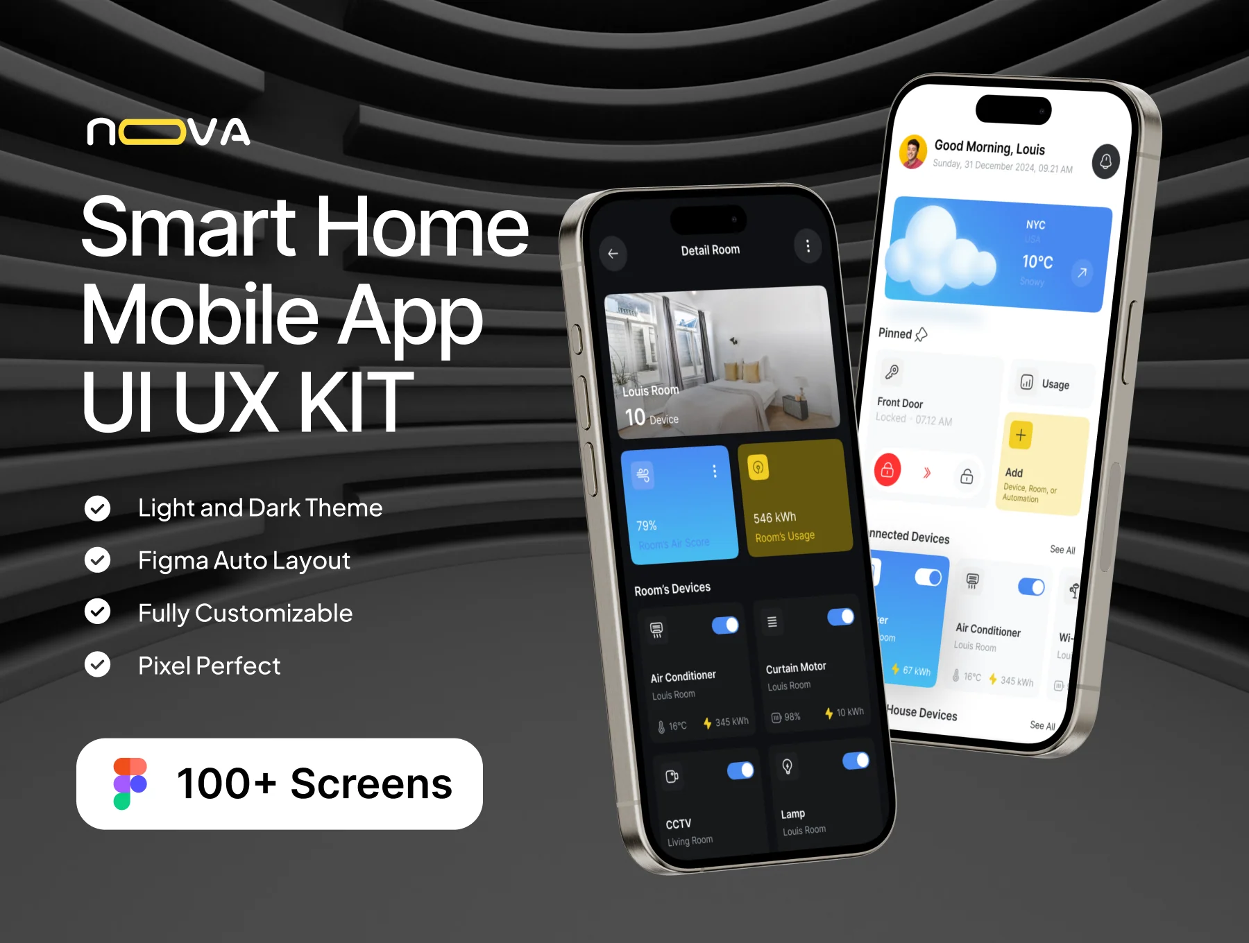 Nova - Smart Home Mobile App UI KIT