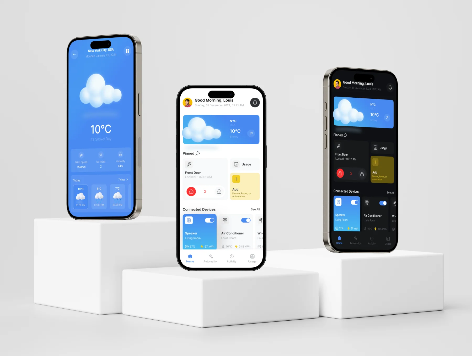 Nova - Smart Home Mobile App UI KIT 4