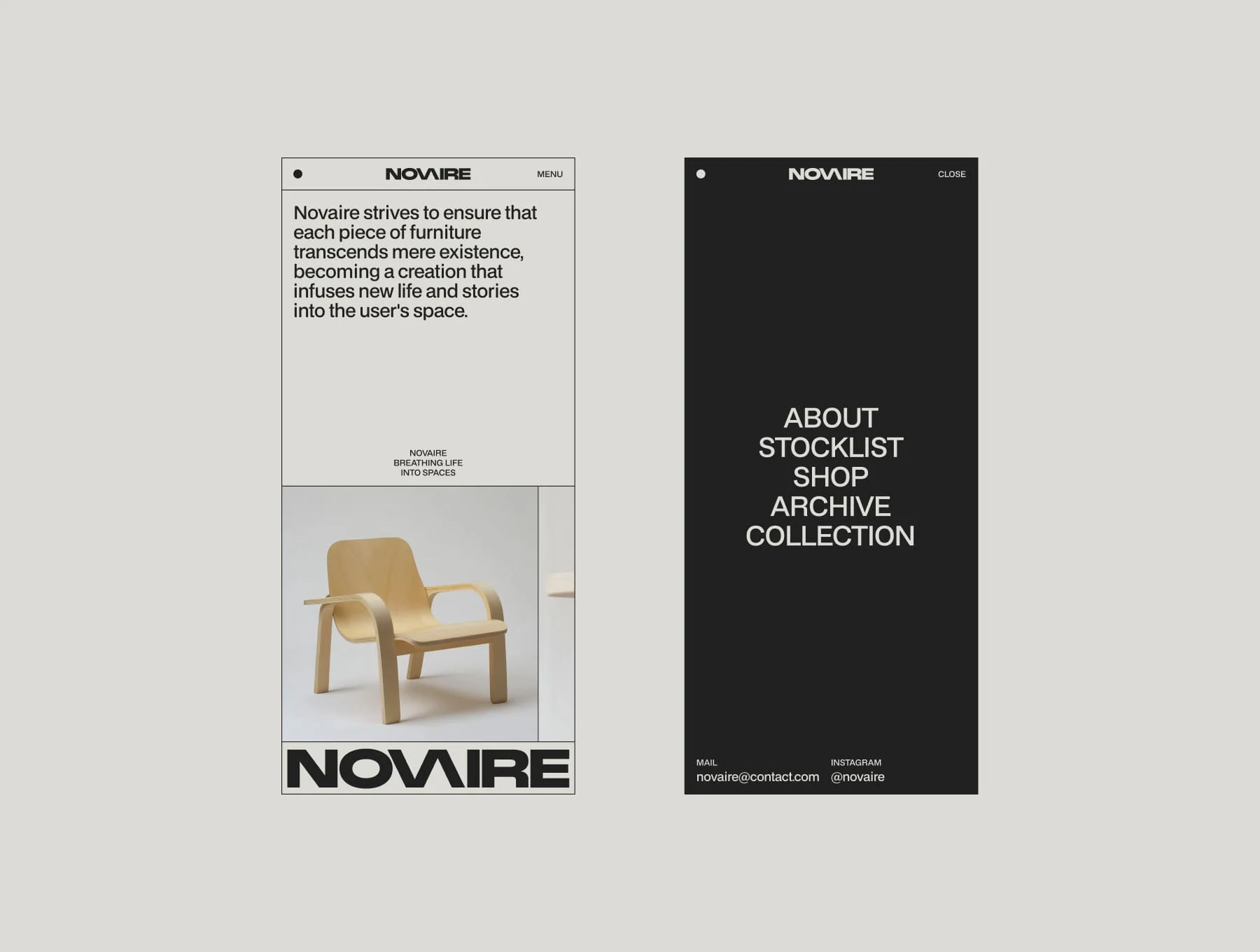 NOVAIRE - Figma website template 2
