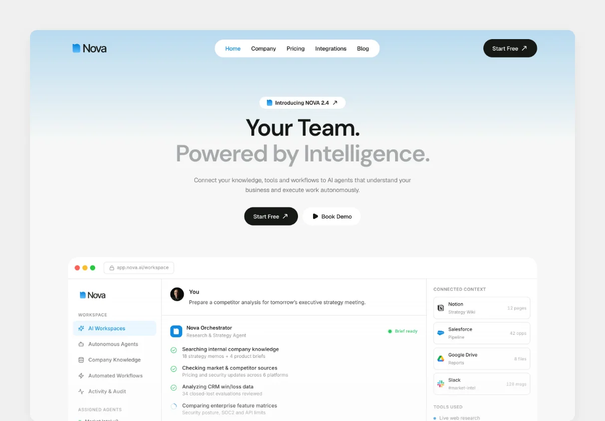 NovaOS – AI SaaS Template