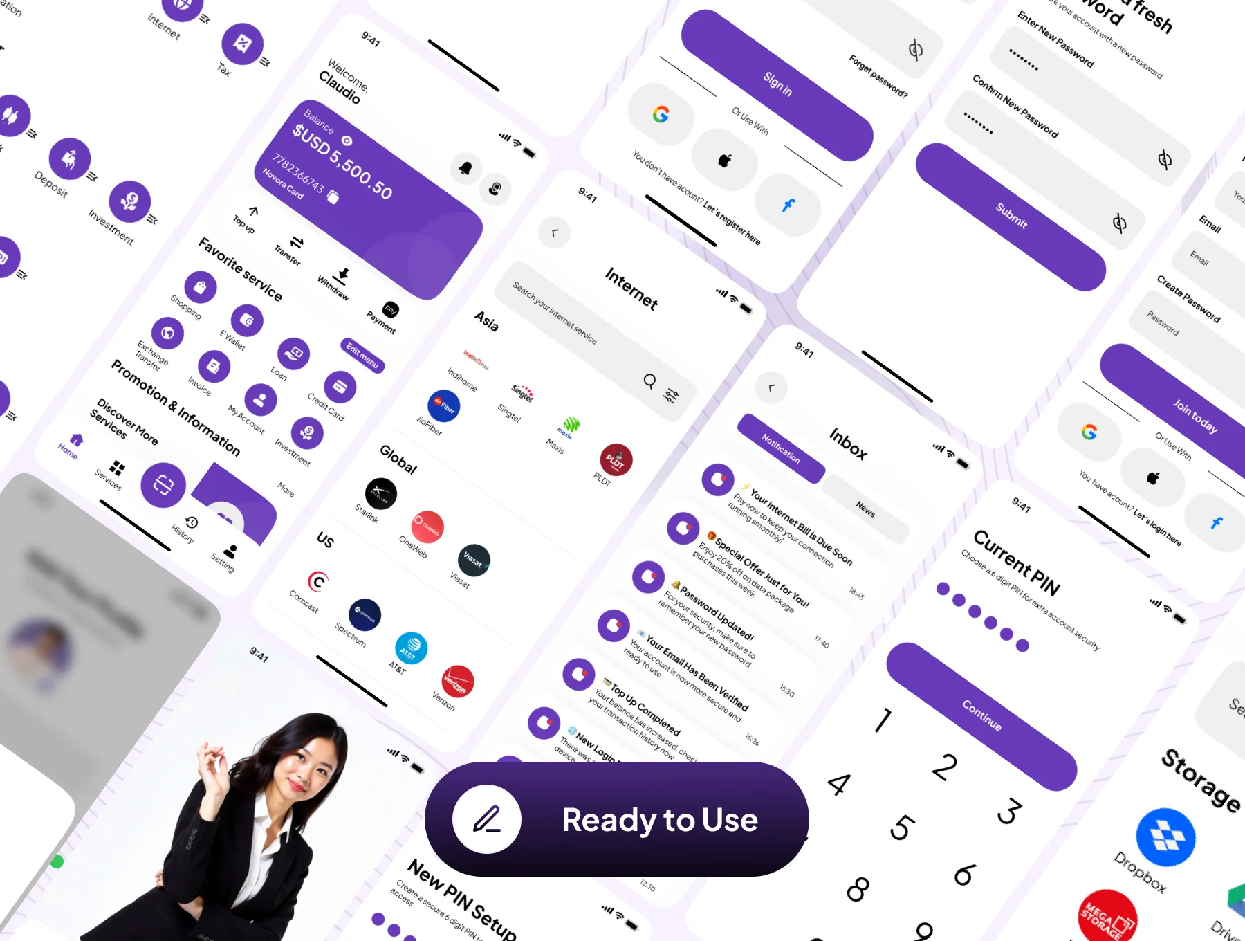 Novora - Smart Banking Platform App UI Kit 7