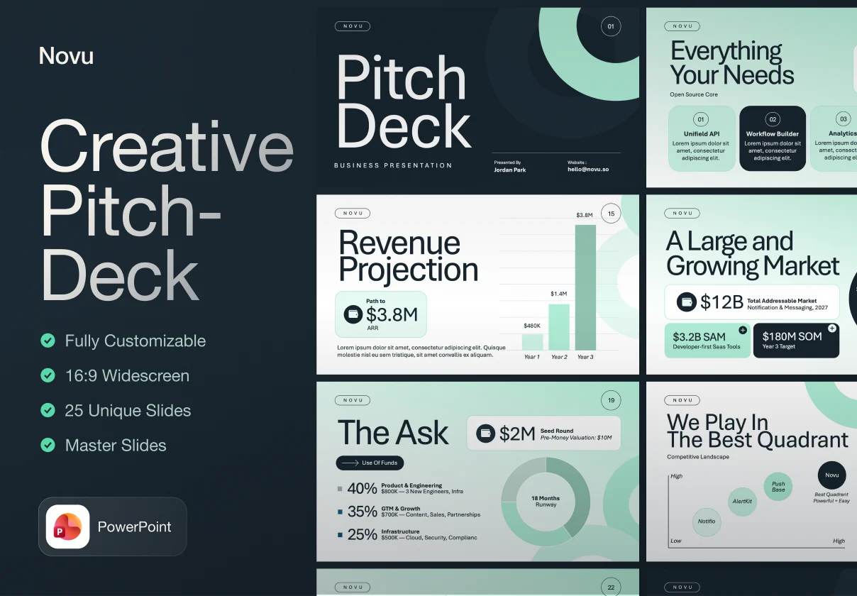 Novu - Creative Pitch Deck