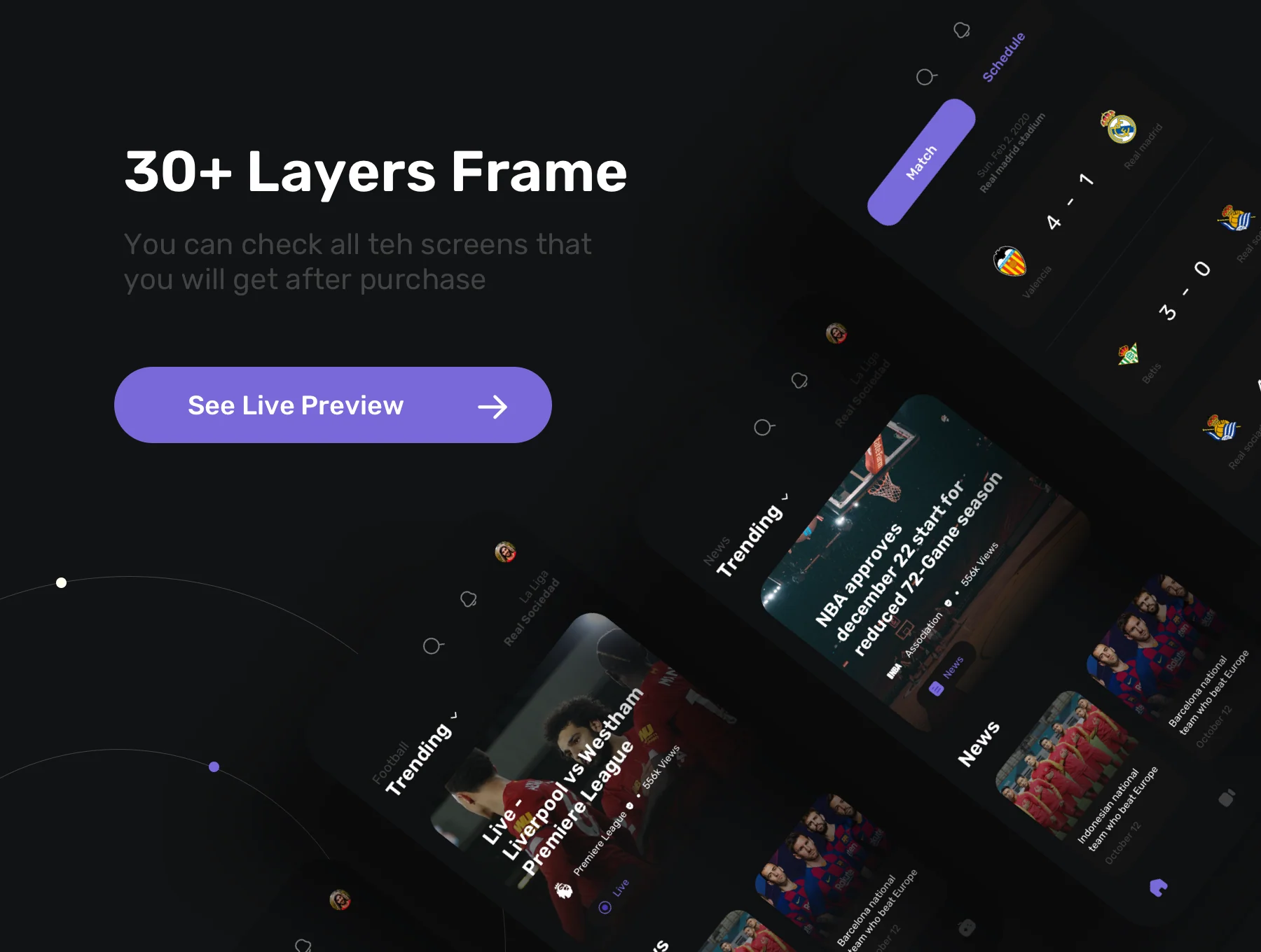 NoxSporty - Sport News UI KIT 4