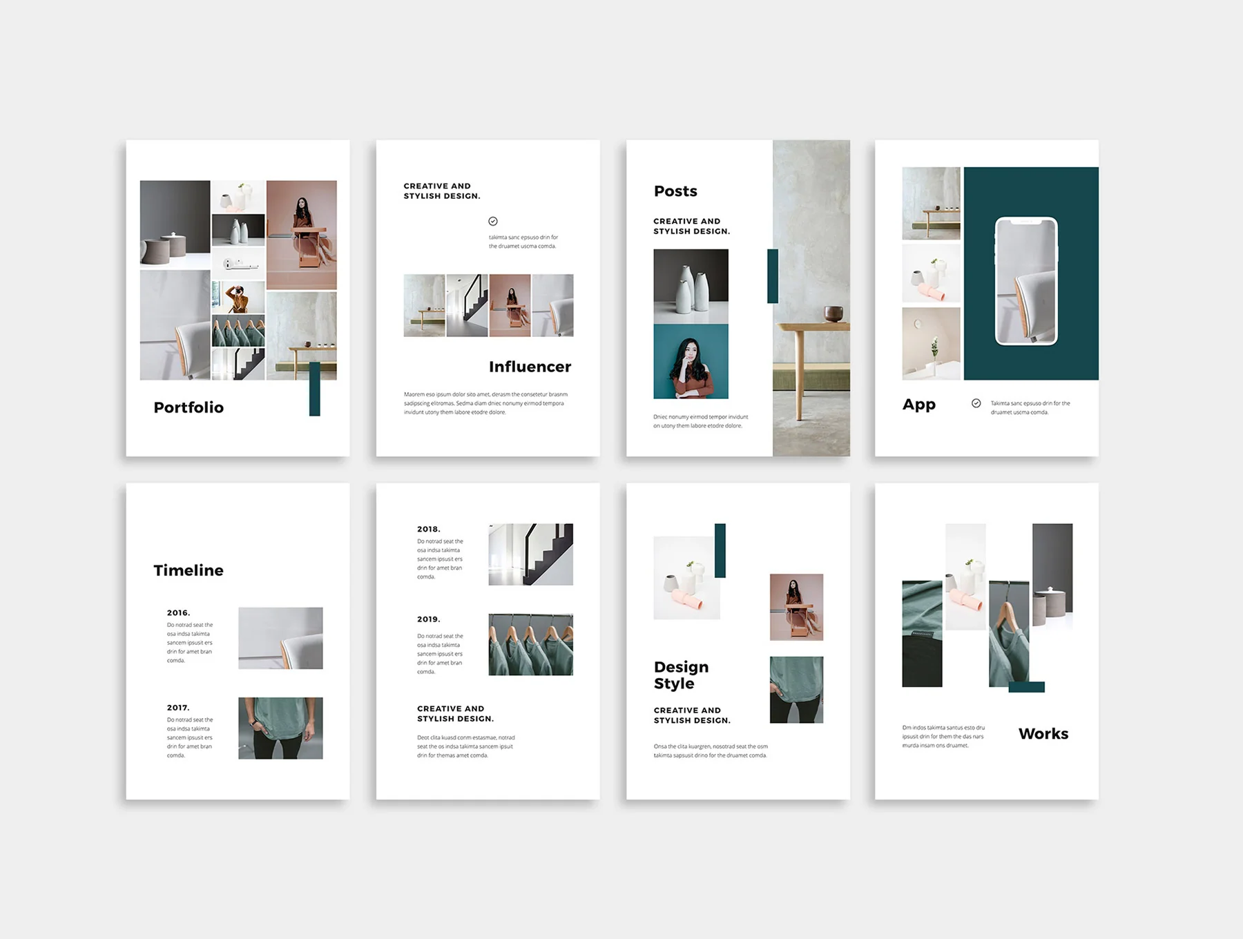 NOYA - Vertical Keynote A4 + Us Letter Template 4