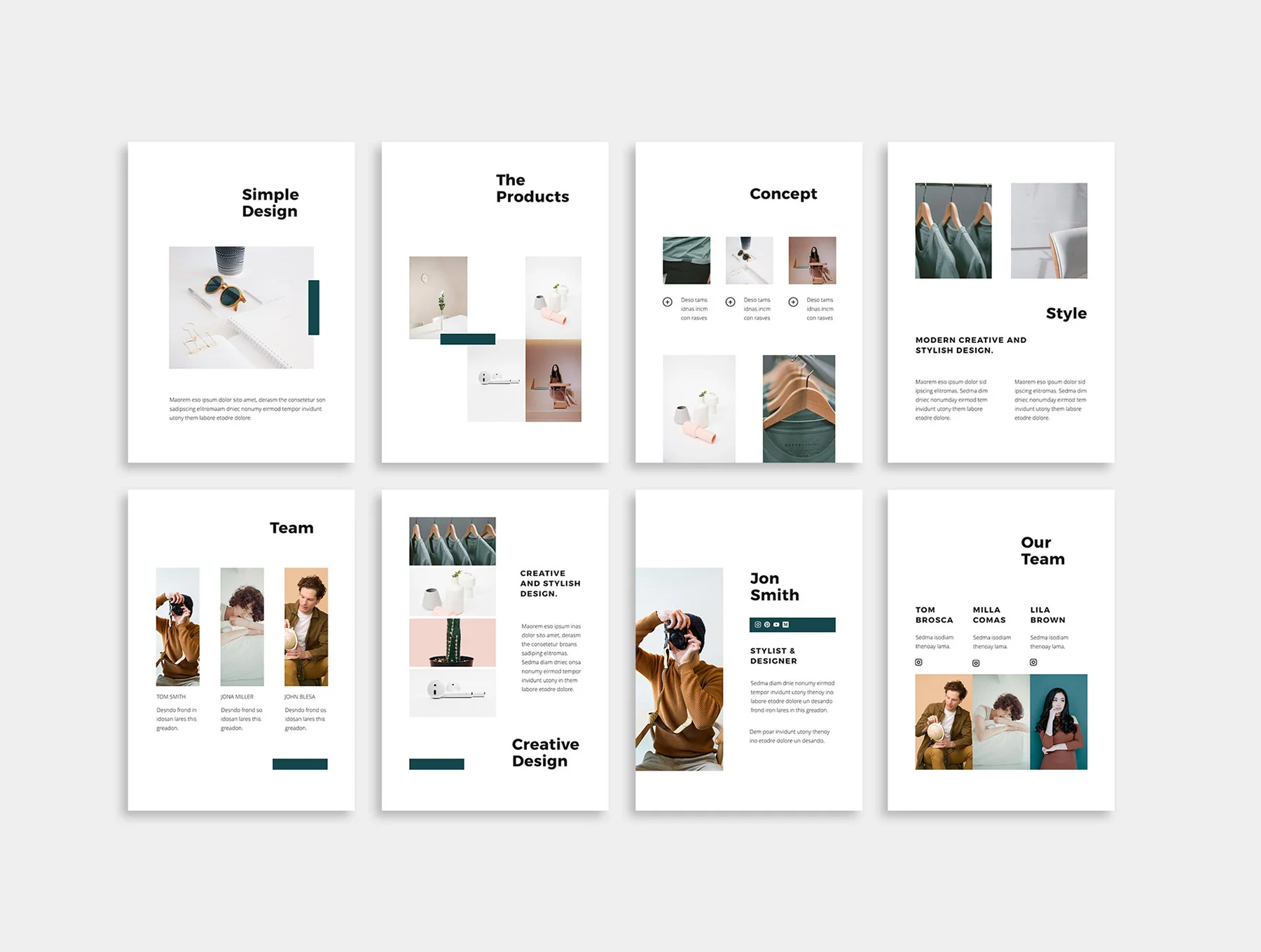 NOYA - Vertical Powerpoint Template 2