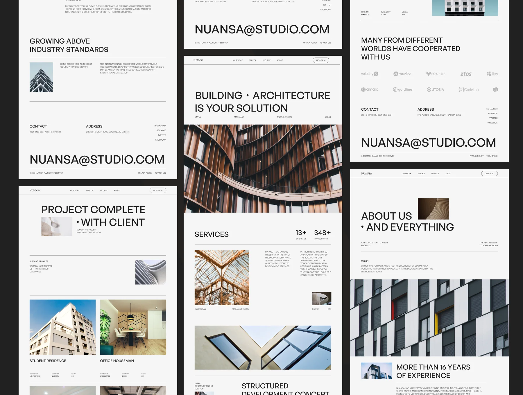 Nuansa - Architecture Website Template 2